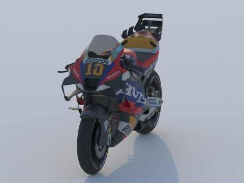 Luca Marini Honda RC213V 2024 MotoGP 3D Modell