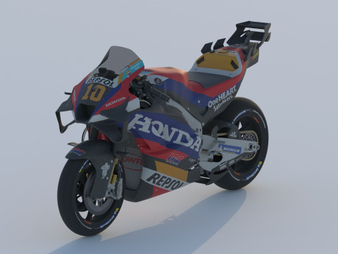 Luca Marini Honda RC213V 2024 MotoGP 3D Modell