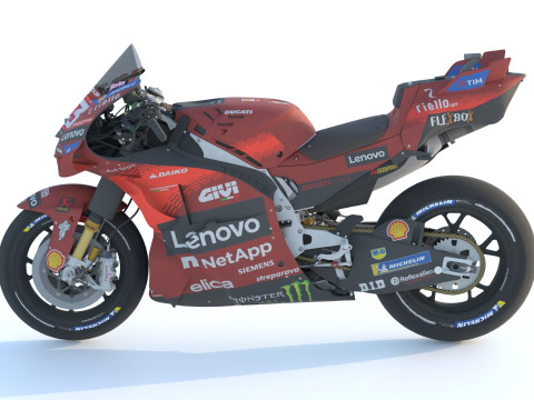 Enea Bastianini Ducati Desmosedici GP24 2024 MotoGP 3D 模型