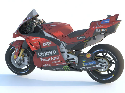 Enea Bastianini Ducati Desmosedici GP24 2024 MotoGP 3D Model