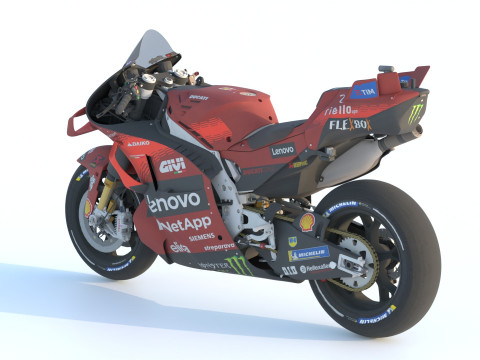 Enea Bastianini Ducati Desmosedici GP24 2024 MotoGP Modelo 3D