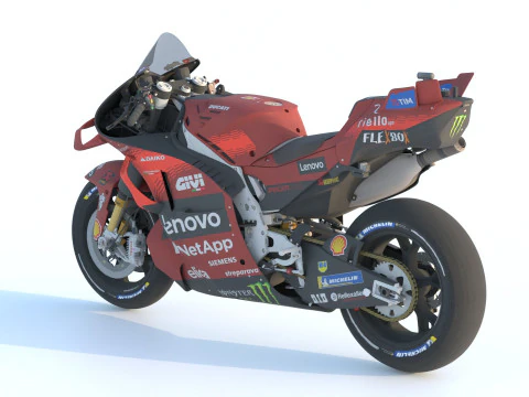 Enea Bastianini Ducati Desmosedici GP24 2024 MotoGP 3D Model