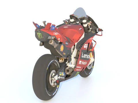 Enea Bastianini Ducati Desmosedici GP24 2024 MotoGP 3D Model