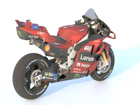 Enea Bastianini Ducati Desmosedici GP24 2024 MotoGP 3D Model
