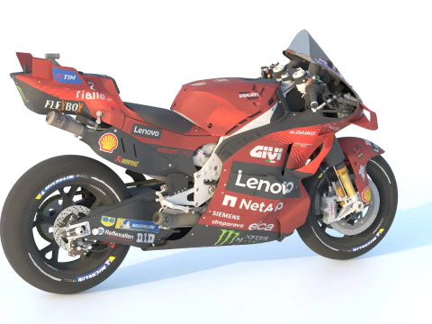 Enea Bastianini Ducati Desmosedici GP24 2024 MotoGP 3D Model