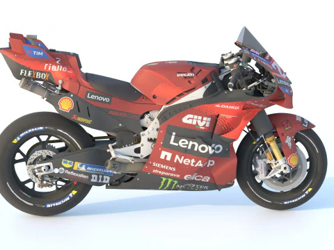 Enea Bastianini Ducati Desmosedici GP24 2024 MotoGP 3D Model