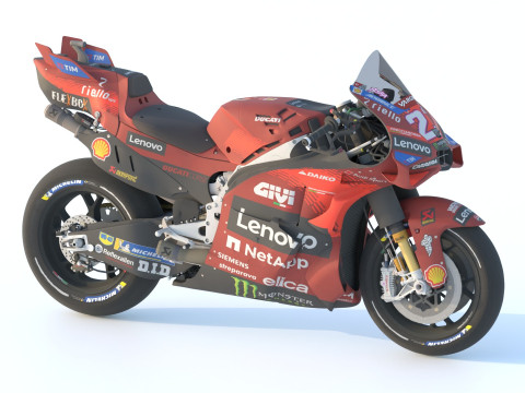 Enea Bastianini Ducati Desmosedici GP24 2024 MotoGP Modelo 3D