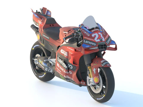Enea Bastianini Ducati Desmosedici GP24 2024 MotoGP 3D Model
