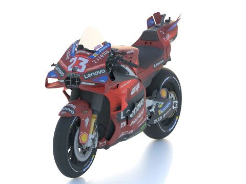 Enea Bastianini Ducati Desmosedici GP24 2024 MotoGP 3D Model