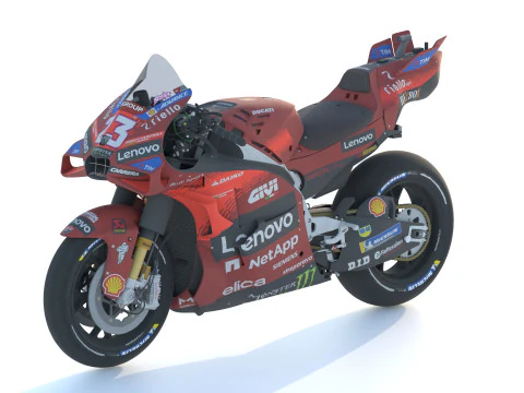 Enea Bastianini Ducati Desmosedici GP24 2024 MotoGP 3D Model