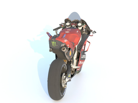Francesco Bagnaia Ducati Desmosedici GP24 2024 MotoGP 3D Model