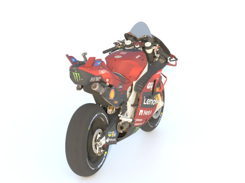Francesco Bagnaia Ducati Desmosedici GP24 2024 MotoGP 3D Model