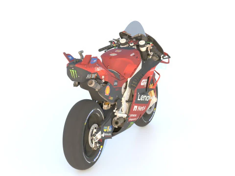 Francesco Bagnaia Ducati Desmosedici GP24 2024 MotoGP 3D Model