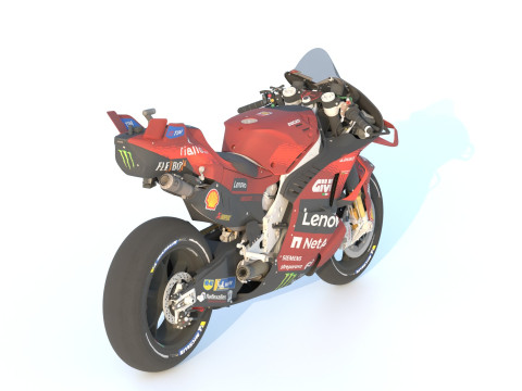 Francesco Bagnaia Ducati Desmosedici GP24 2024 MotoGP 3D Model