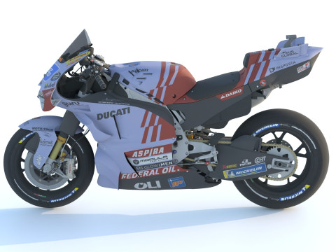 Alex Marquez Ducati Desmosedici GP23 Gresini Racing Team 2024 MotoGP 3D Модель