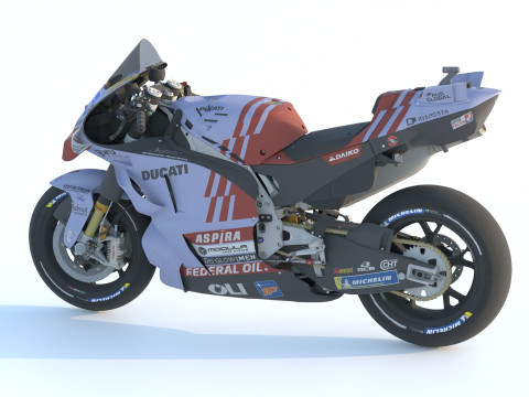 Alex Marquez Ducati Desmosedici GP23 Gresini Racing Team 2024 MotoGP 3D Model