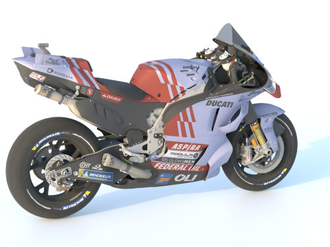 Alex Marquez Ducati Desmosedici GP23 Gresini Racing Team 2024 MotoGP 3D Model