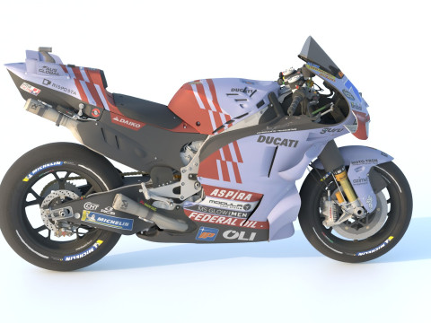 Alex Marquez Ducati Desmosedici GP23 Gresini Racing Team 2024 MotoGP 3D Model
