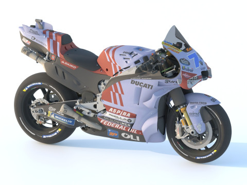 Alex Marquez Ducati Desmosedici GP23 Gresini Racing Team 2024 MotoGP 3D Model