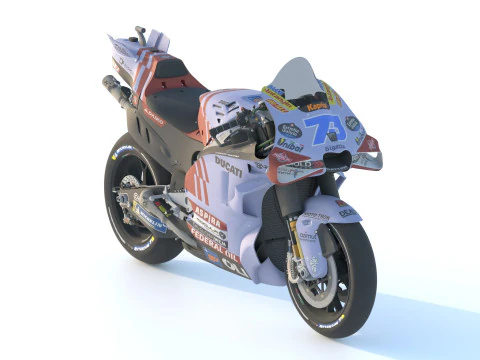 Alex Marquez Ducati Desmosedici GP23 Gresini Racing Team 2024 MotoGP 3D Model