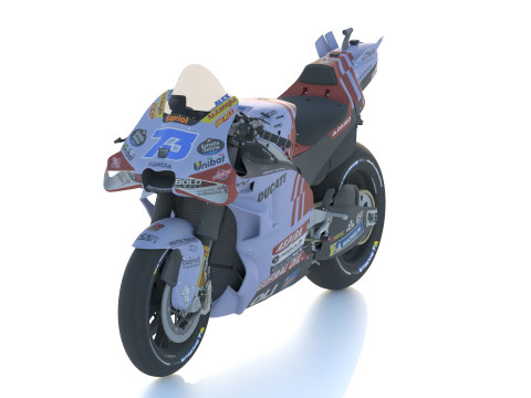 Alex Marquez Ducati Desmosedici GP23 Gresini Racing Team 2024 MotoGP 3D Model