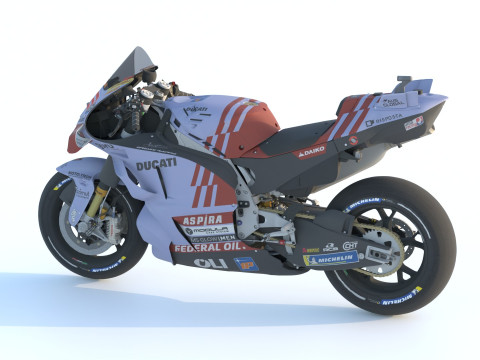 Marquez Ducati Desmosedici GP23 Gresini Racing Team 2024 MotoGP Model 3D