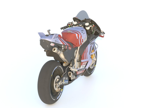 Marquez Ducati Desmosedici GP23 Gresini Racing Team 2024 MotoGP Model 3D