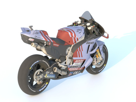 Marquez Ducati Desmosedici GP23 Gresini Racing Team 2024 MotoGP Model 3D