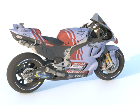 Marquez Ducati Desmosedici GP23 Gresini Racing Team 2024 MotoGP Model 3D