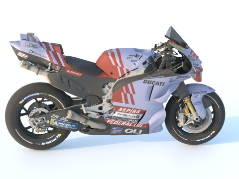 Marquez Ducati Desmosedici GP23 Gresini Racing Team 2024 MotoGP Model 3D