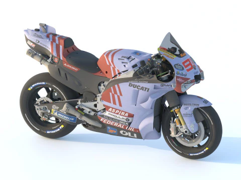 M&aacute;rquez 93 Ducati Desmosedici GP23 Gresini Racing Team 2024 MotoGP Modelo 3D