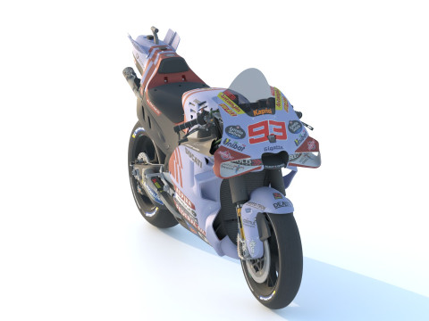 Marquez Ducati Desmosedici GP23 Gresini Racing Team 2024 MotoGP Model 3D