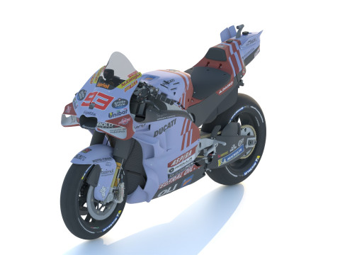 Marquez Ducati Desmosedici GP23 Gresini Racing Team 2024 MotoGP Model 3D