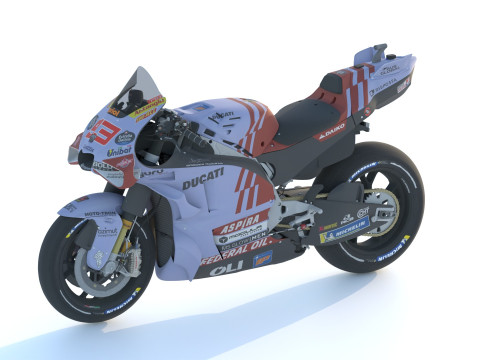 Marquez Ducati Desmosedici GP23 Gresini Racing Team 2024 MotoGP Model 3D