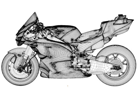 Marquez Ducati Desmosedici GP23 Gresini Racing Team 2024 MotoGP Model 3D