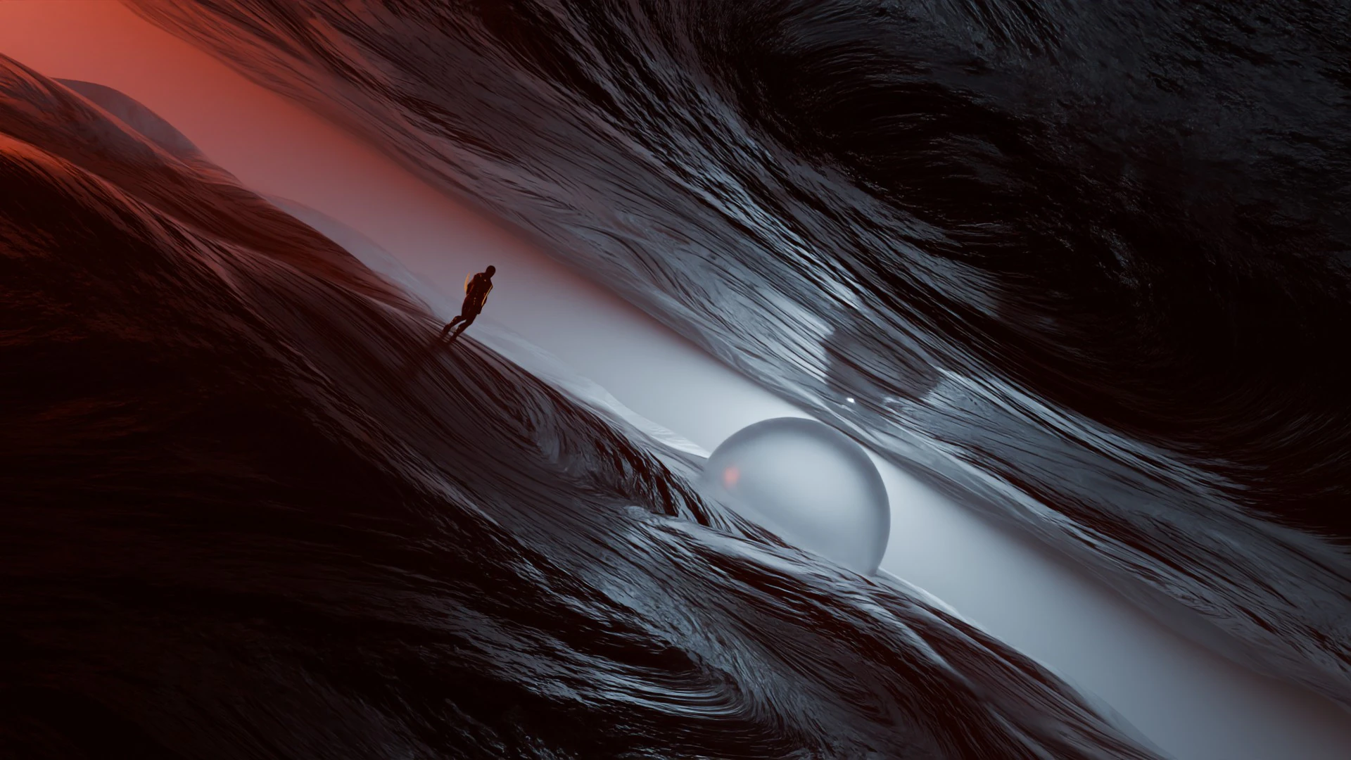 Animation Walking In a Sci-Fi Environment 3D Model .c4d .max .obj .3ds .fbx .stl .blend 