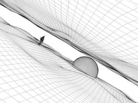 Animation Walking In a Sci-Fi Environment 3D Model