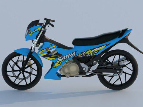 Suzuki Satria FU Facelift 2013 3D 모델