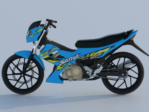 Suzuki Satria FU Facelift 2013 Modelo 3D