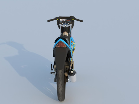 Suzuki Satria FU Facelift 2013 3D Model