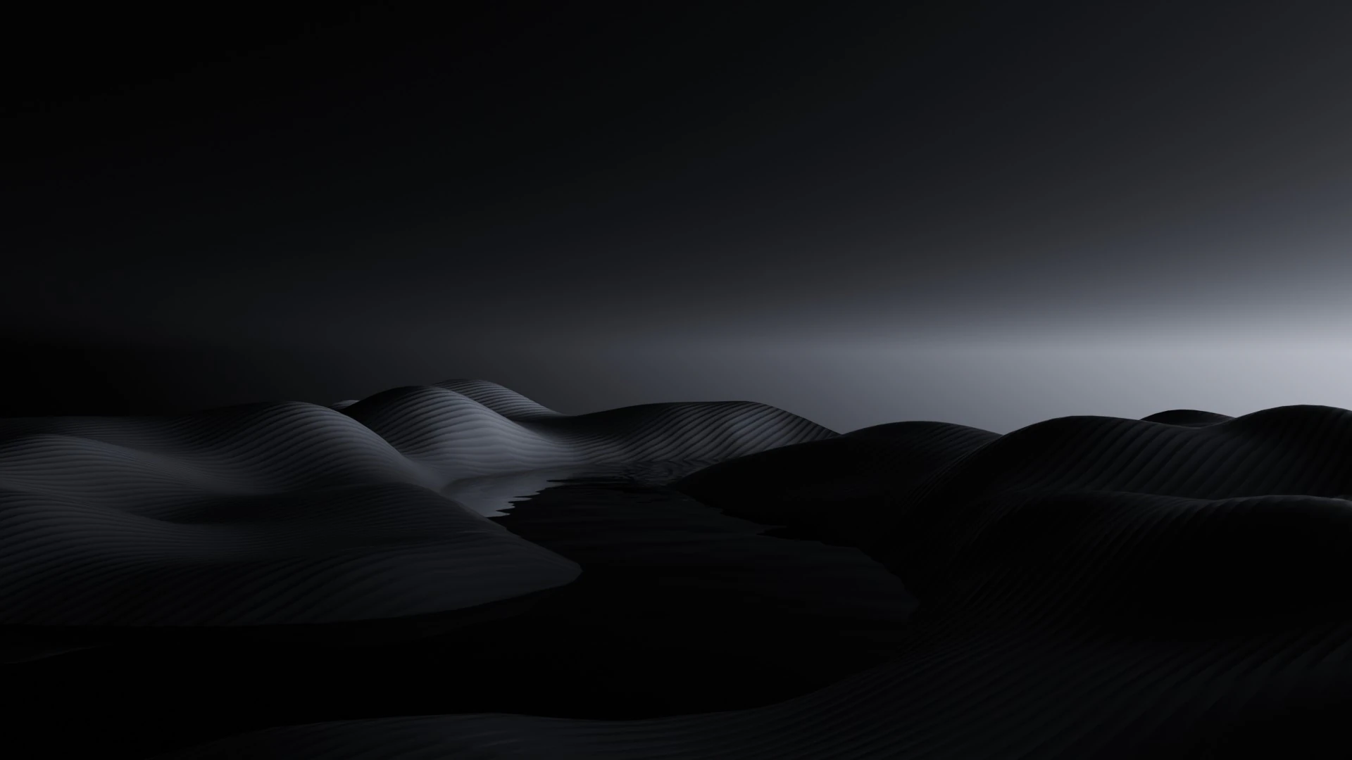 Tranquil Full Moon Landscape Animation 3D Model .c4d .max .obj .3ds .fbx .stl .blend 