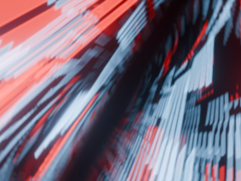 Vibrant Abstract loop Animation 3D Model