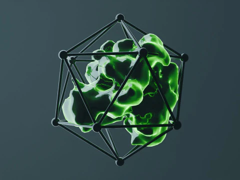 Living Parasite Animation 3D Model