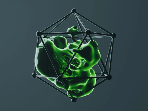 Living Parasite Animation 3D Model