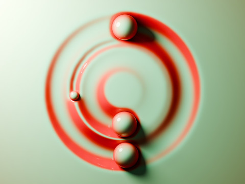 Physics Ball Loop Animation 3D Модель