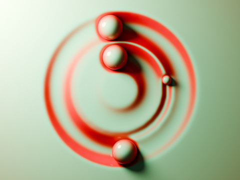 Physics Ball Loop Animation Modèle 3D
