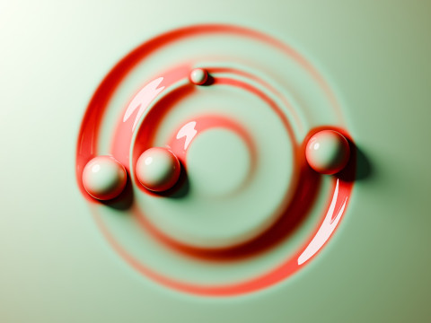 Physics Ball Loop Animation Modèle 3D