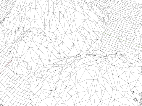 Mountain Environment Low Poly Model 3D