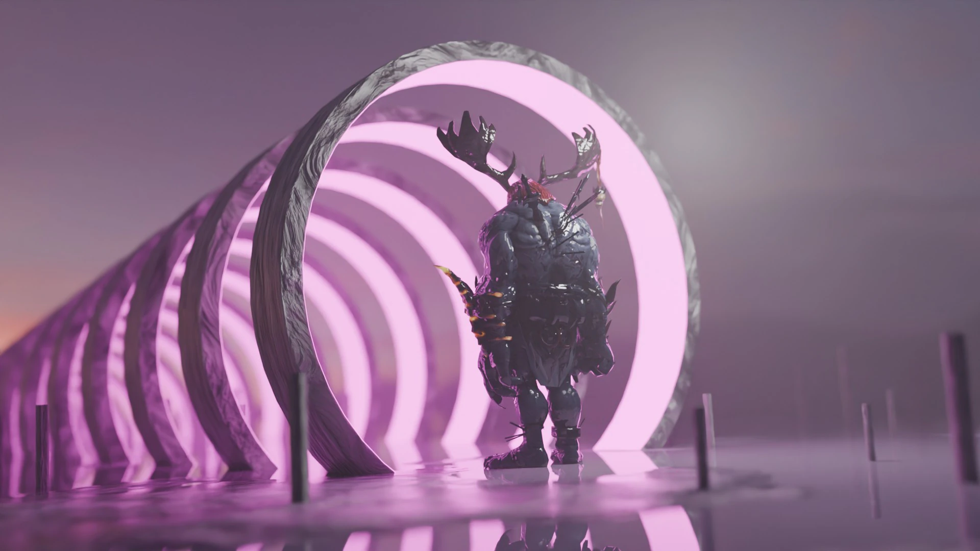 Sci-Fi Environment Animation 3D Model .c4d .max .obj .3ds .fbx .stl .blend 