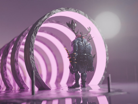 Sci-Fi Environment Animation 3Dモデル